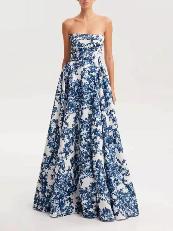 Patricia | Elegante Strapless Maxi Jurk