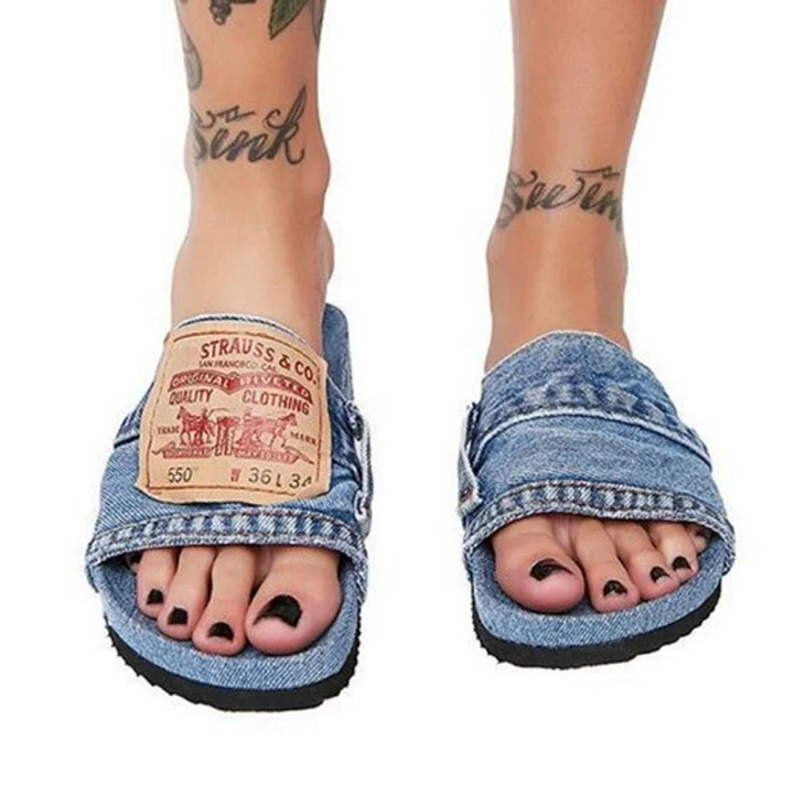 Bella™ | Stijlvolle Denim Slippers