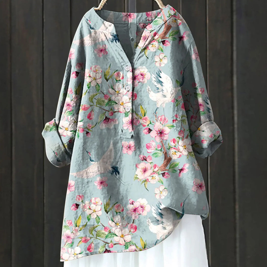 Zoha | Casual Blouse met Bloemenprint