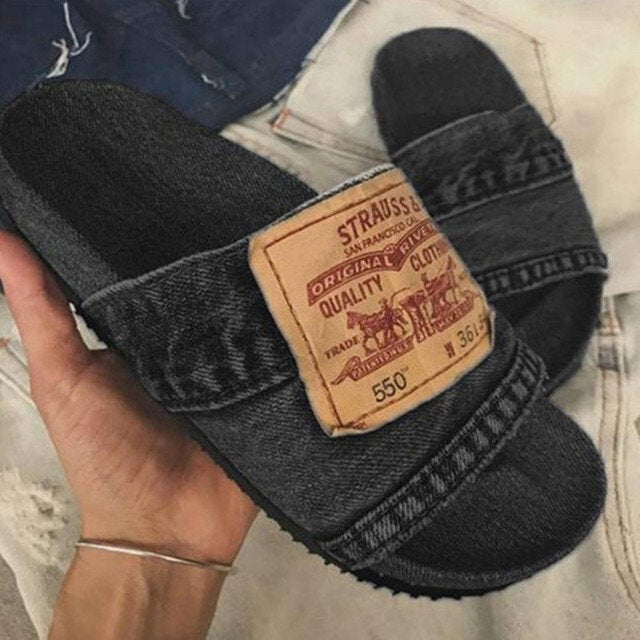 Bella™ | Stijlvolle Denim Slippers